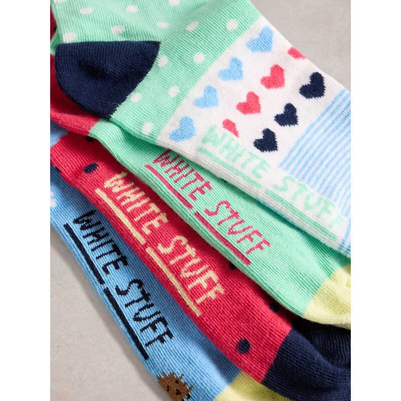 White Stuff 4Pk Springtime Ankle Socks image number 2